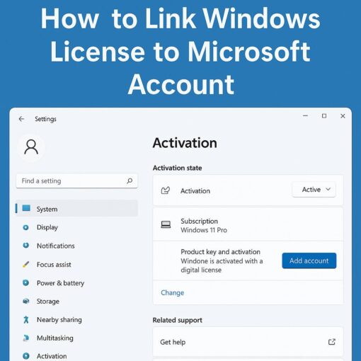 LINK WINDOWS LICENSE TO MICROSOFT ACCOUNT visual data 2
