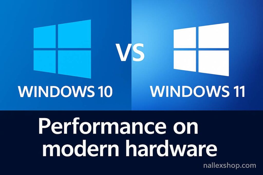Windows 10 vs Windows 11 performance comparison on modern hardware in 2026
