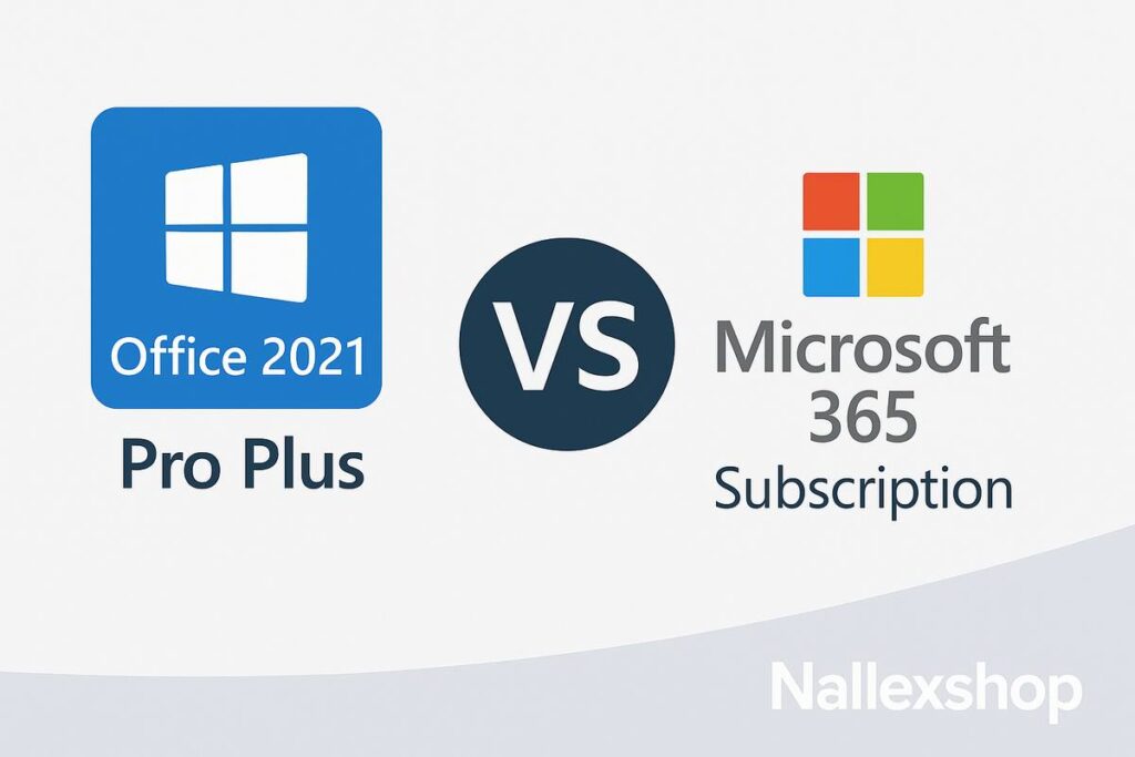 Office 2021 Pro Plus vs Microsoft 365 comparison header